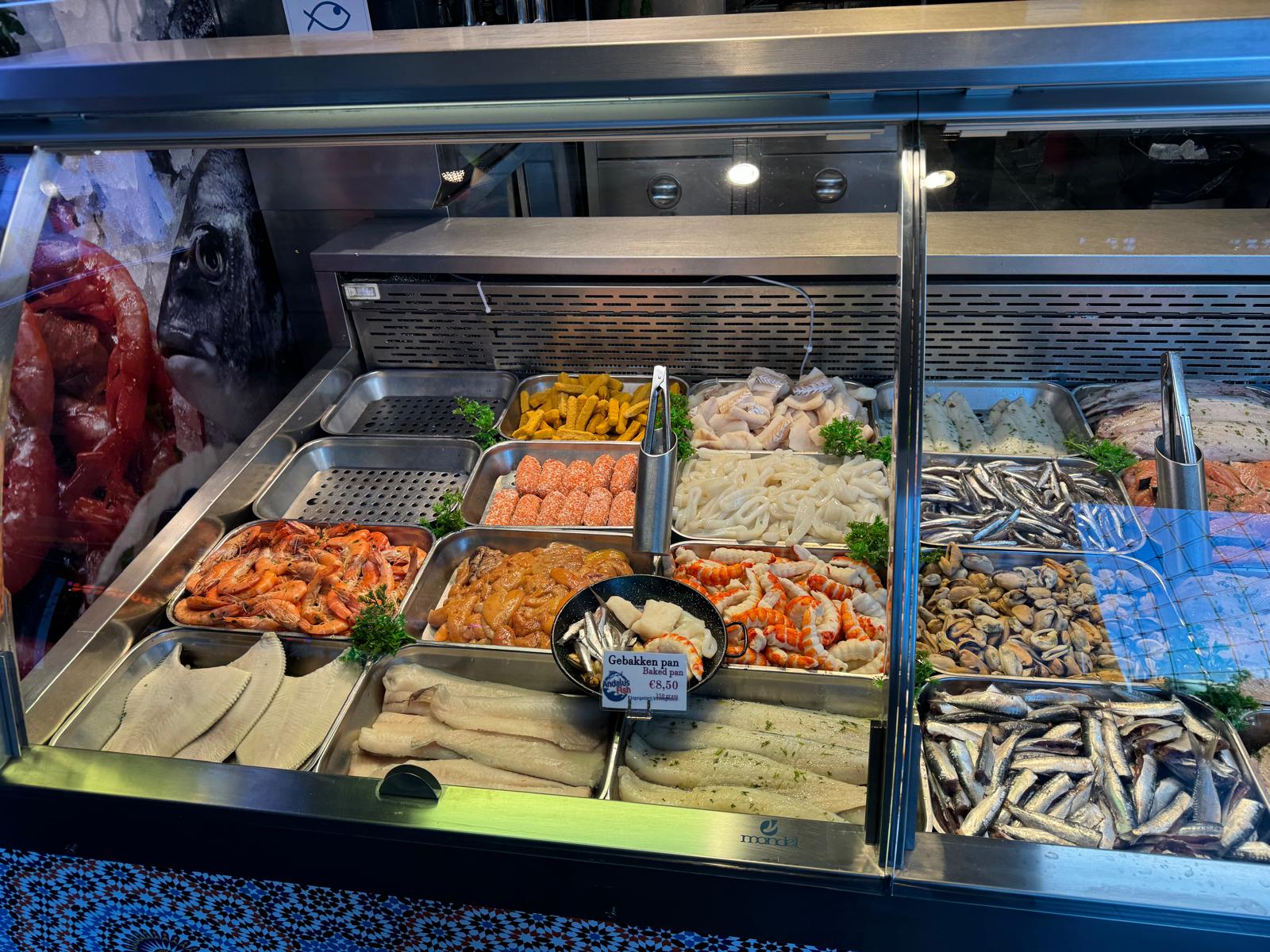 fresh seafood preparation